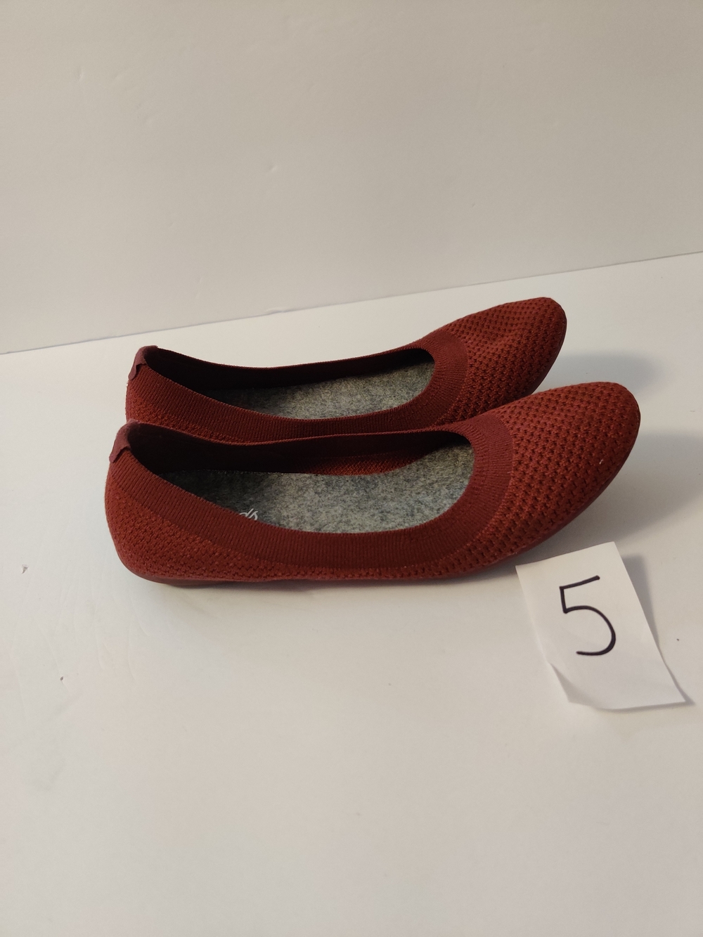 Allbirds Knit Ballet Flats in Rust 6.5